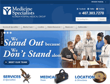 Tablet Screenshot of medicinespecialistsfh.com